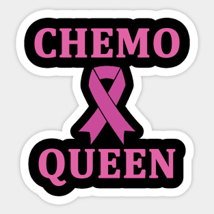 Chemo Queen cancer survivor Sticker